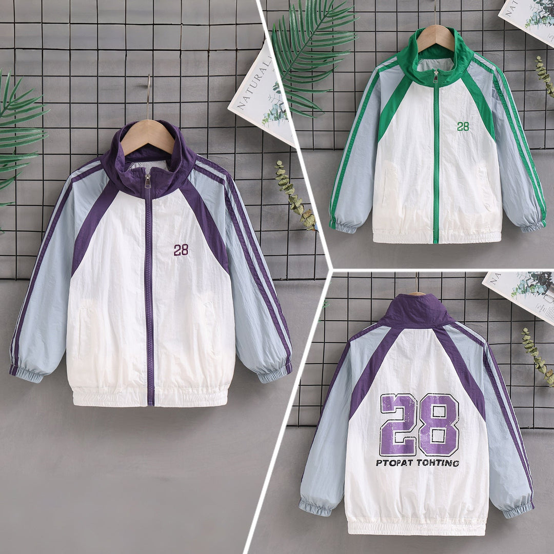 Women's sporty retro windbreaker with stand-up collar and raglan sleeves Mune Fashion