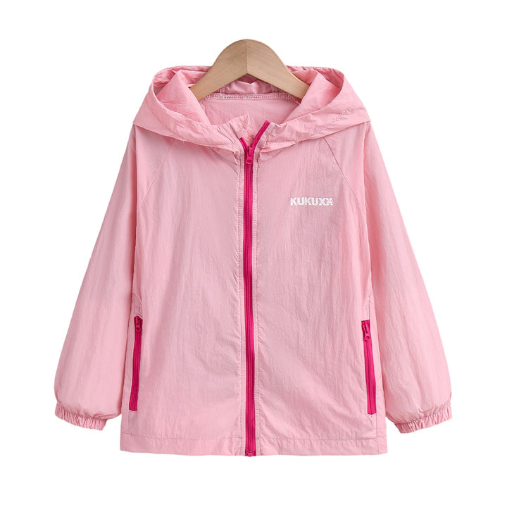 Women's ultra-lightweight hooded nylon jacket with UV protection, windproof features and zippered pockets Mune Fashion