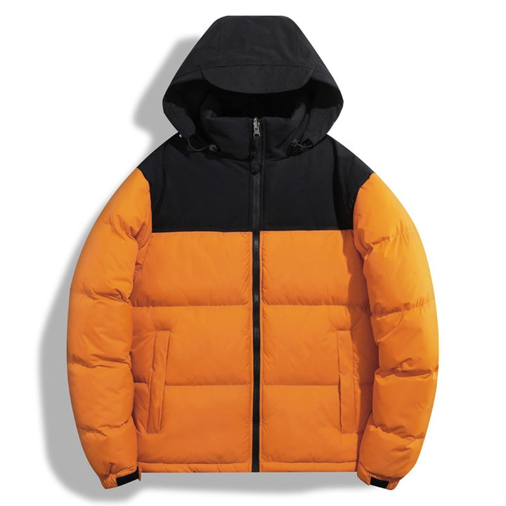 Women's transitional jacket with hood and contrasting design Mune Fashion