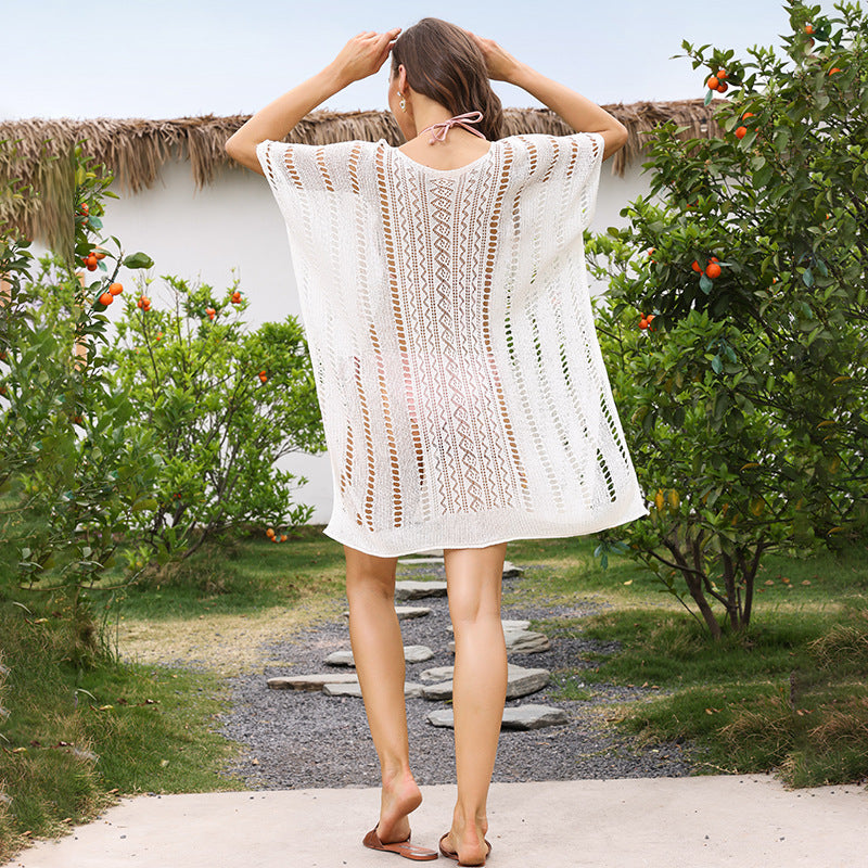 Women's Crocheted Beach Cover-Up Mune Fashion