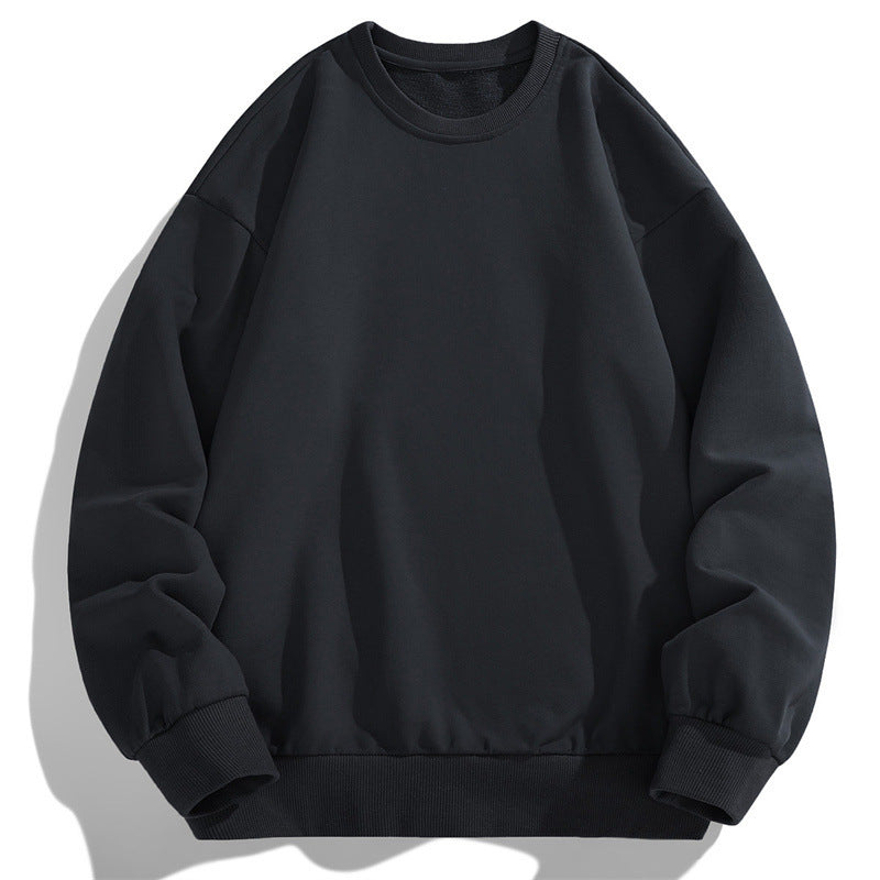 Men's Oversize Crew Neck Sweatshirt with Ribbed Cuffs and Dropped Shoulder Cut Mune Fashion