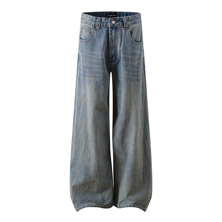Women's Extra Wide High-Waist Palazzo Jeans with Wide Leg Mune Fashion