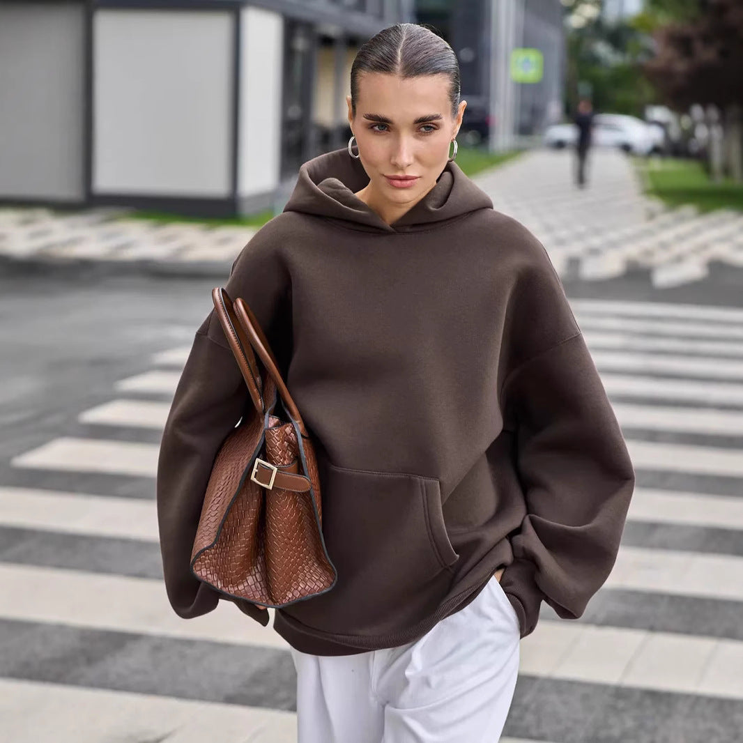 Women's Oversized Hoodie with Kangaroo Pocket Mune Fashion