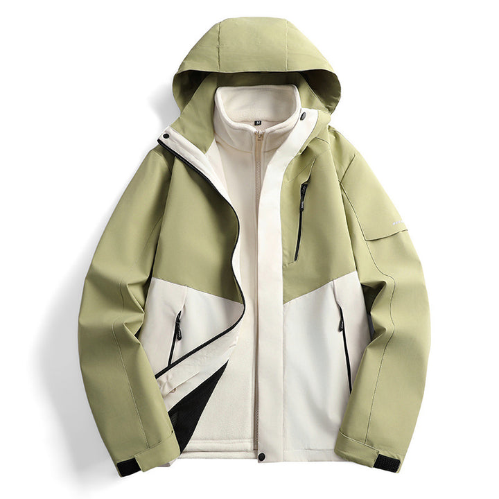 Women's non-waterproof Softshell Outdoor Jacket with Hood breathable membrane Mune Fashion