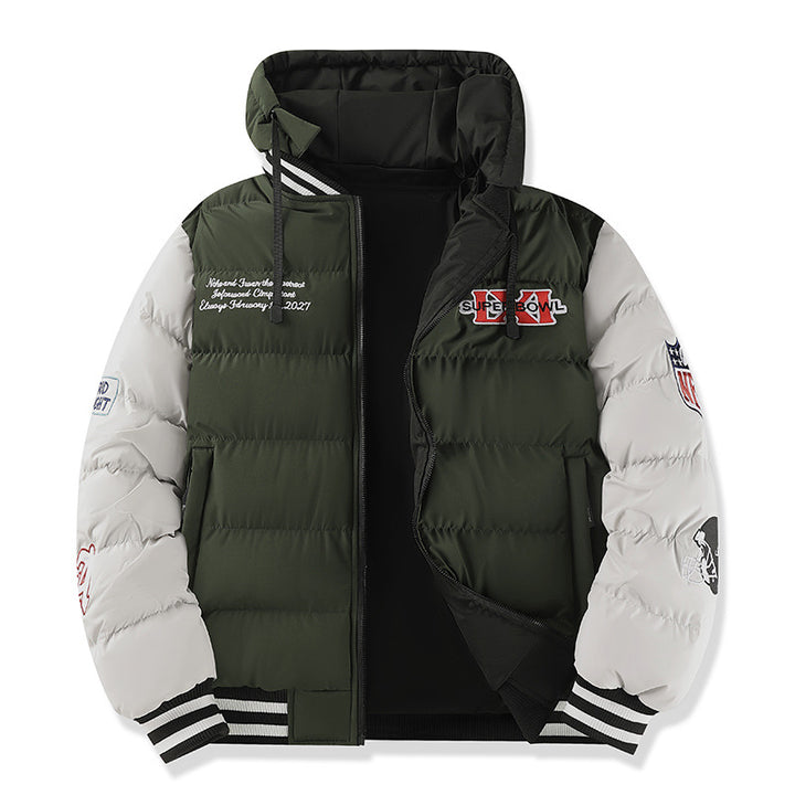 Men's multifunctional quilted jacket with hood and unique design Mune Fashion