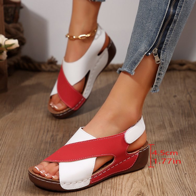 Ladies Comfort Slingback Sandals with Padded Insole and Velcro Closure Mune Fashion