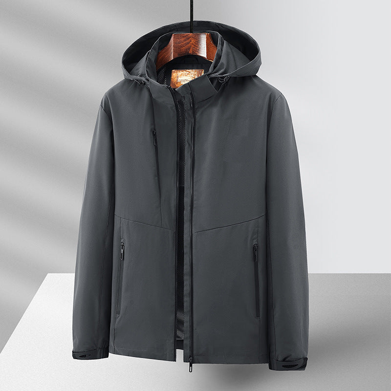 Men's Weatherproof Outdoor Jacket with Practical Hood Mune Fashion