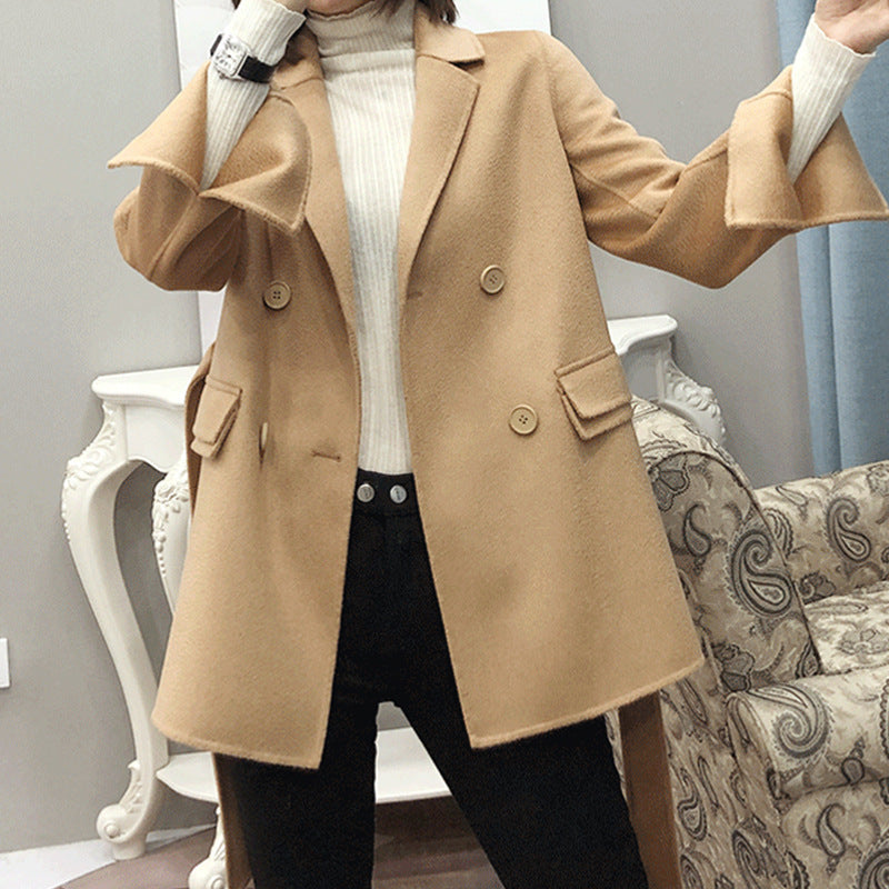 Women timeless, double blazer with belt Mune Fashion
