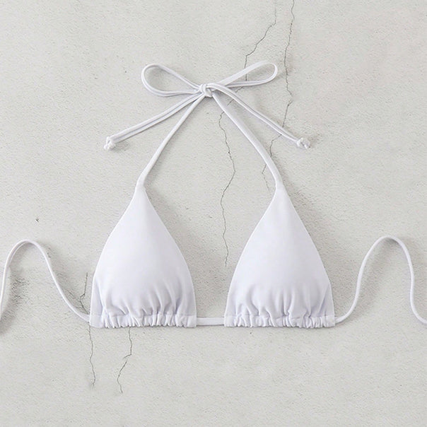 Women's triangle bikini top with sophisticated animal print Mune Fashion