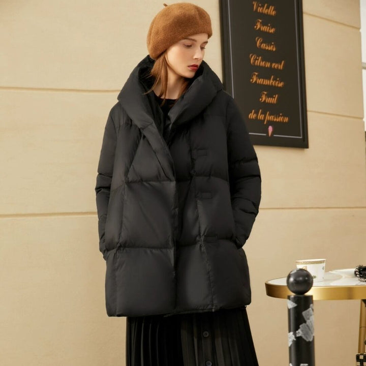 Women Fashionable Oversized Down Jacket Mune Fashion