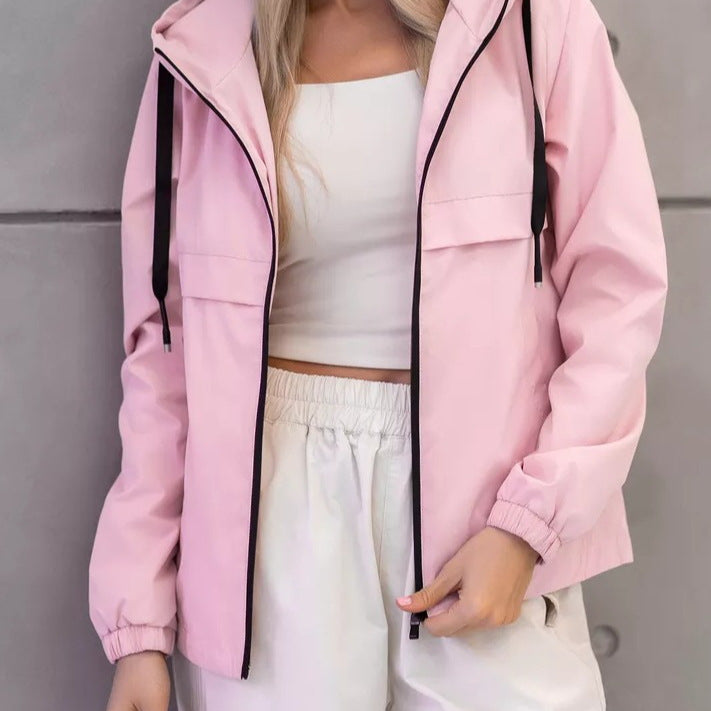 Women's Fashion Transitional Jacket with Hood