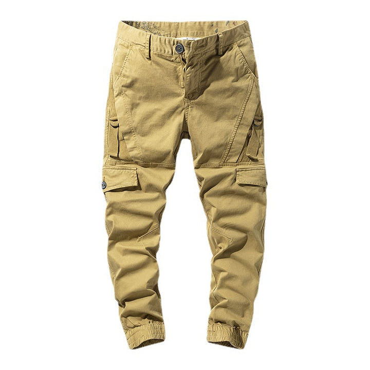 Men's Cargo Joggers with Elastic Ankle and Multifunctional Pockets Mune Fashion