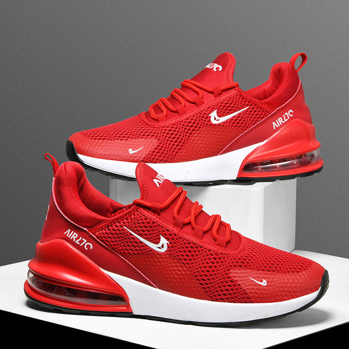Men's Lightweight Mesh Sneakers with Visible Air Cushioning and Sporty Outsole Mune Fashion