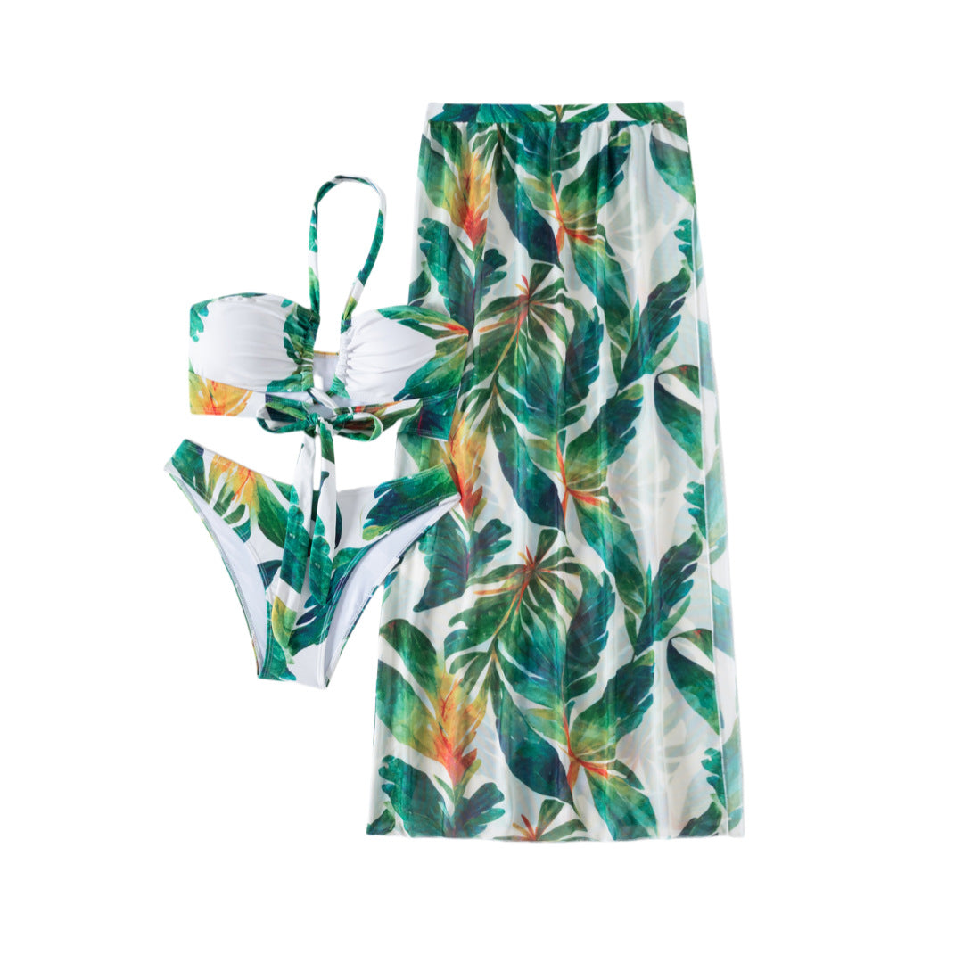 Ladies Bikini Set with elegant Maxi Skirt Mune Fashion