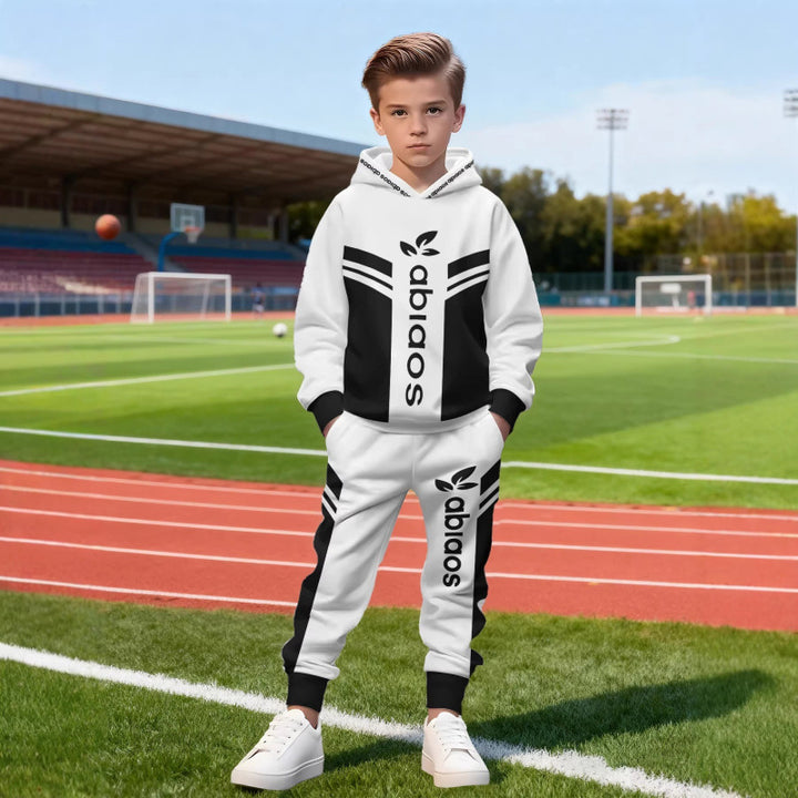 Unisex nan children's jogging suit with hoodie and detailed car print Mune Fashion