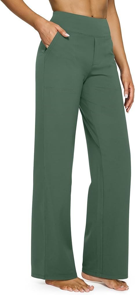 Women Wide High-Waist Lounge Pants with Patch Pockets Mune Fashion