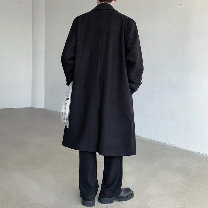 Men's Elegant Wool Coat Mune Fashion