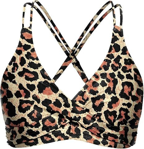 Women's Sporty Bikini Top with Elaborate Wrap Design Mune Fashion
