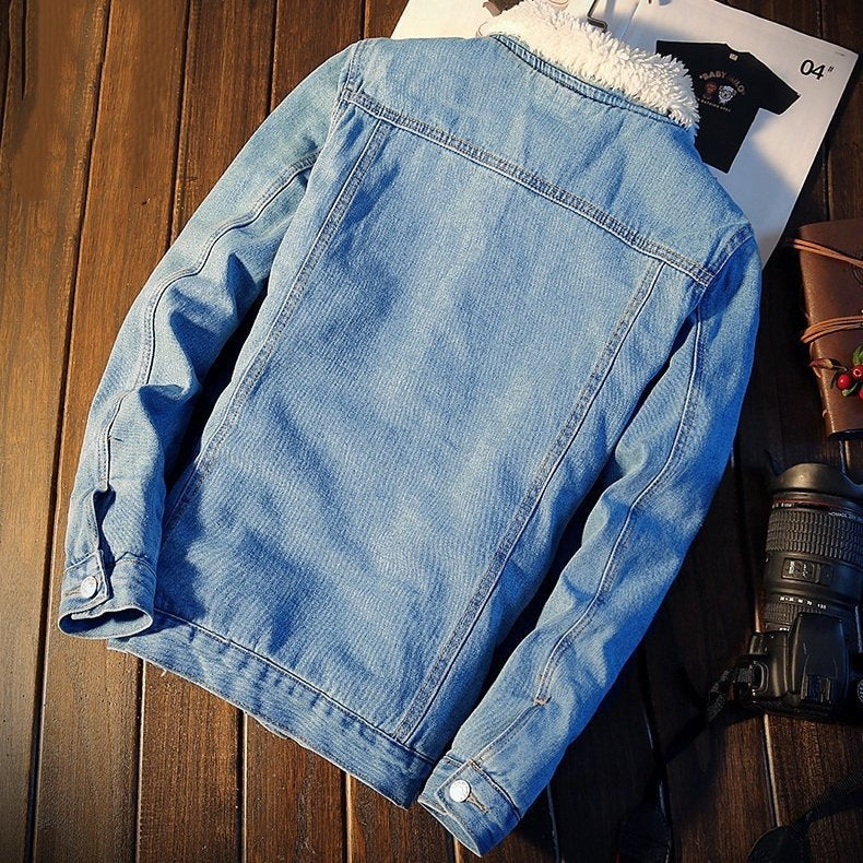 Men's denim jacket with soft lining Mune Fashion