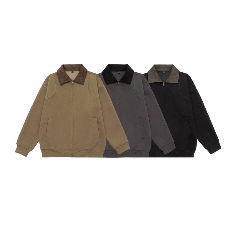 Unisex Oversized Zip Jacket with Cord Collar and Integrated Pockets Mune Fashion