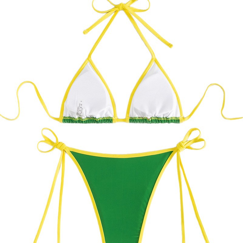 Women's triangle bikini with Brazilian motif Mune Fashion