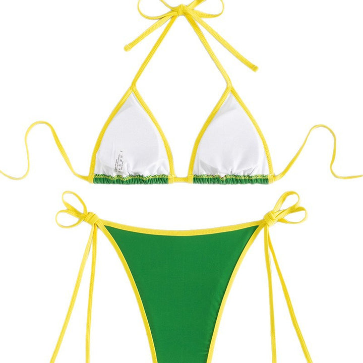 Women's triangle bikini with Brazilian motif Mune Fashion
