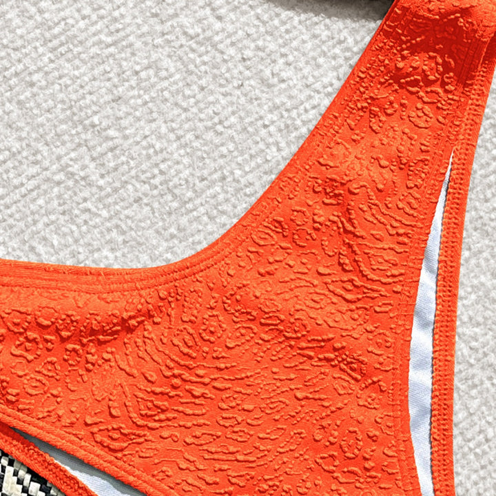Women Bandeau Bikini with unique textured design Mune Fashion