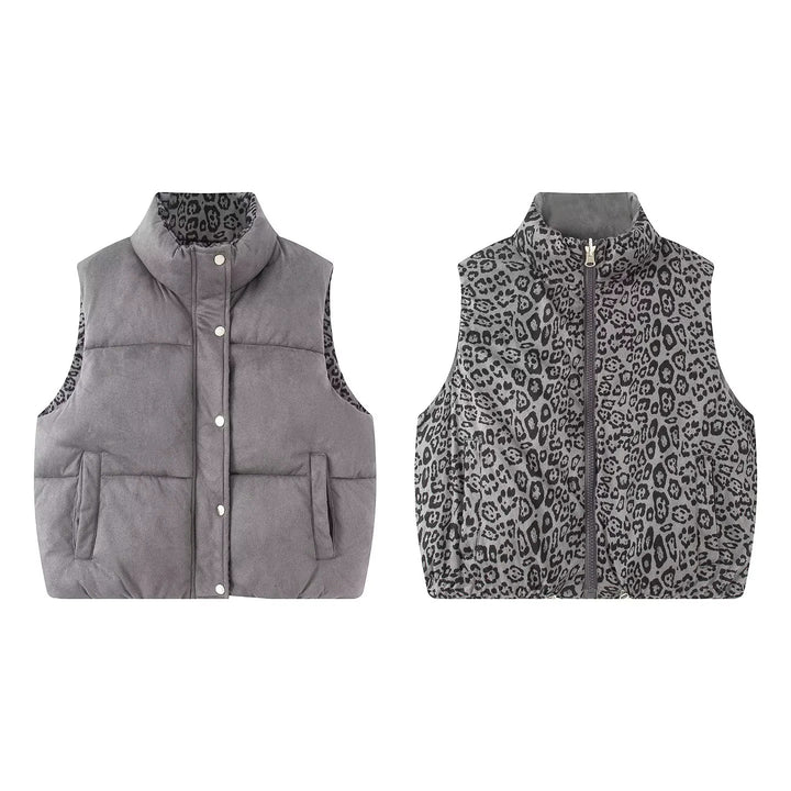 Ladies nano quilted vest with high collar and leo lining Mune Fashion