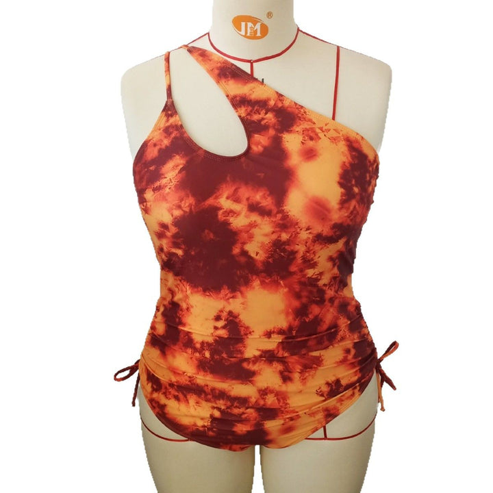 Women's one-piece swimsuit with trendy cut-out details and side ties Mune Fashion