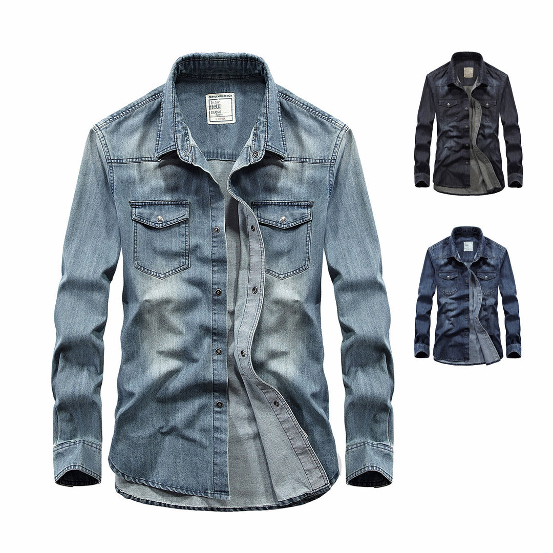 Men's Jeans Shirt Mune Fashion