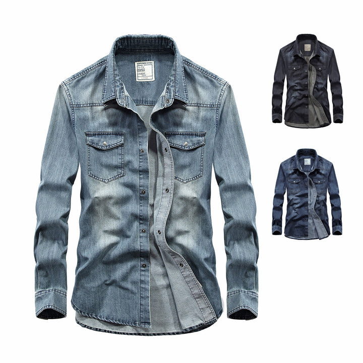 Men's Jeans Shirt Mune Fashion