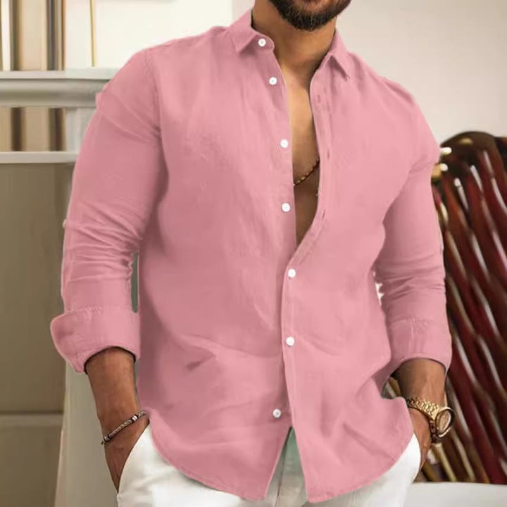 Men's Lightweight Linen Shirt Mune Fashion