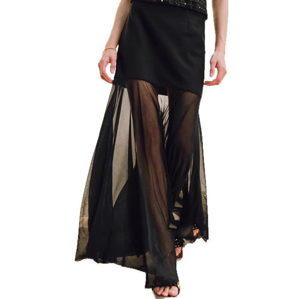 Ladies Elegant Midi Skirt made of delicate Chiffon Mune Fashion