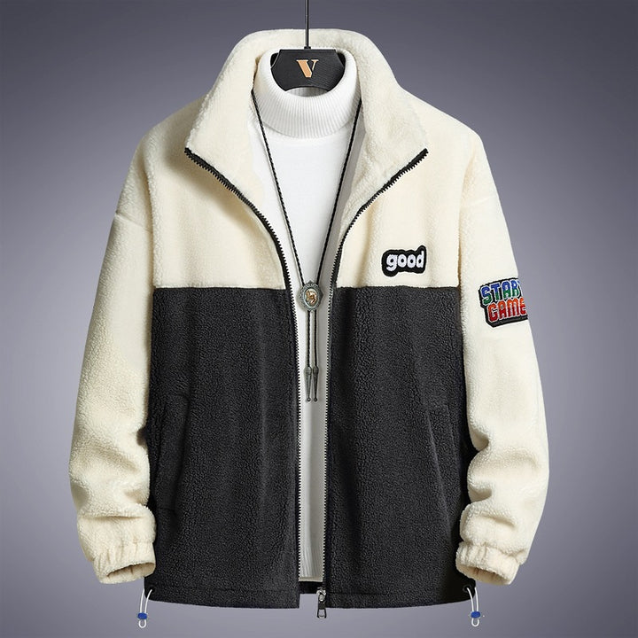 Men's Cozy Fleece Jacket with Hood Mune Fashion