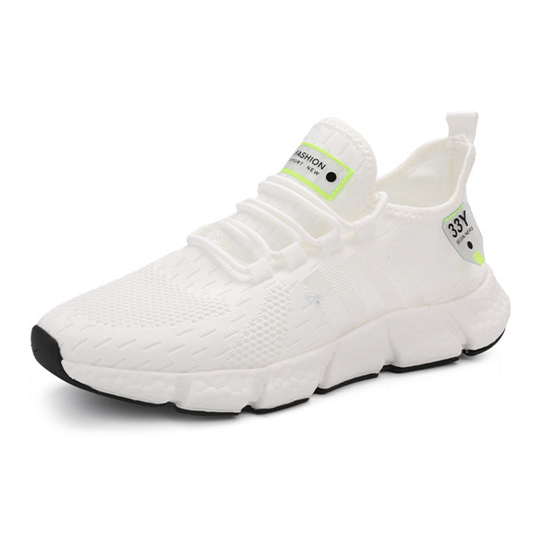 Men's Breathable Knit Sneakers with Cushioned Foam Sole and Stretch Heel Tab Mune Fashion