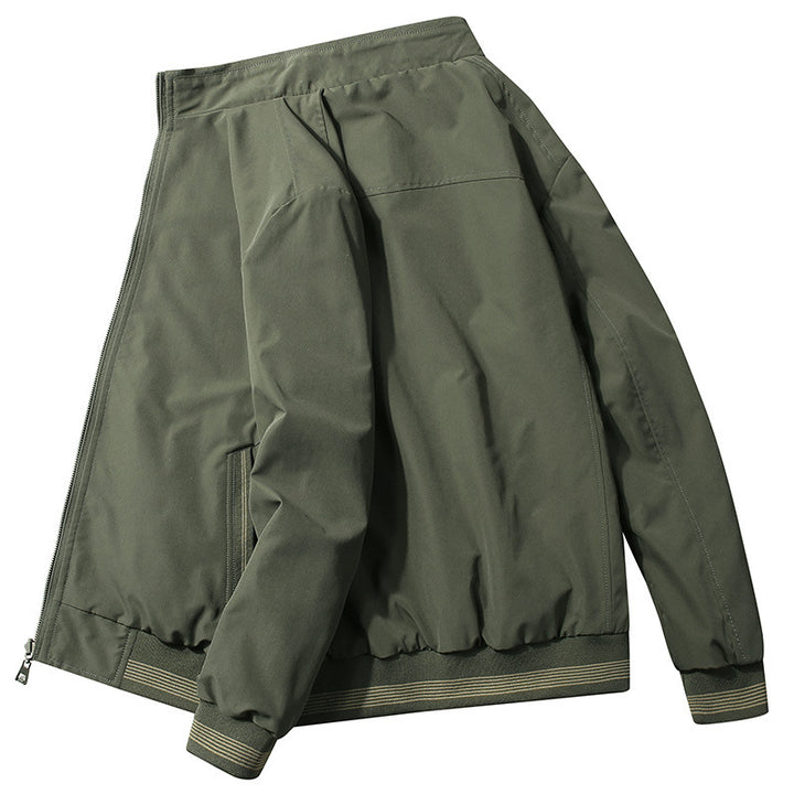 Men's sporty bomber jacket with high collar and practical pockets Mune Fashion