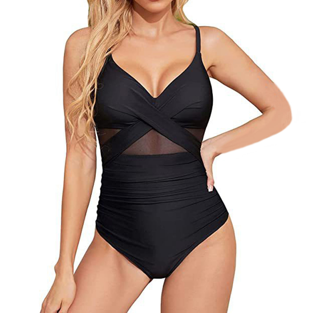 Ladies High-Quality One-Piece Swimsuit with Trendy Cut-Out Details Mune Fashion