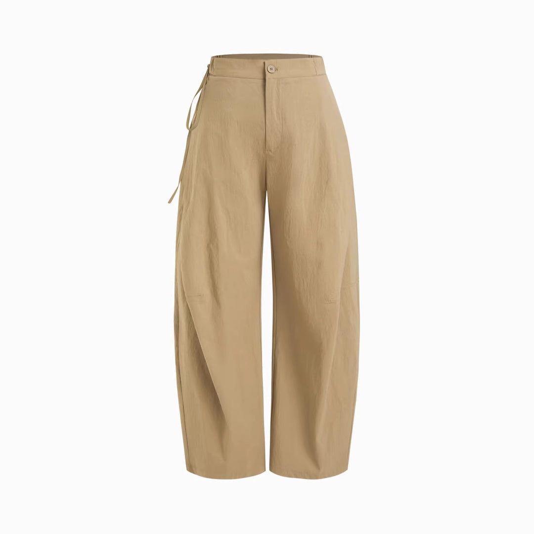 Women Comfortable Wide Fabric Pants Mune Fashion