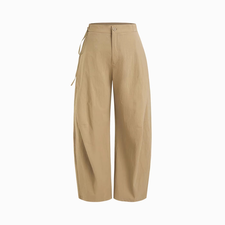 Women Comfortable Wide Fabric Pants Mune Fashion