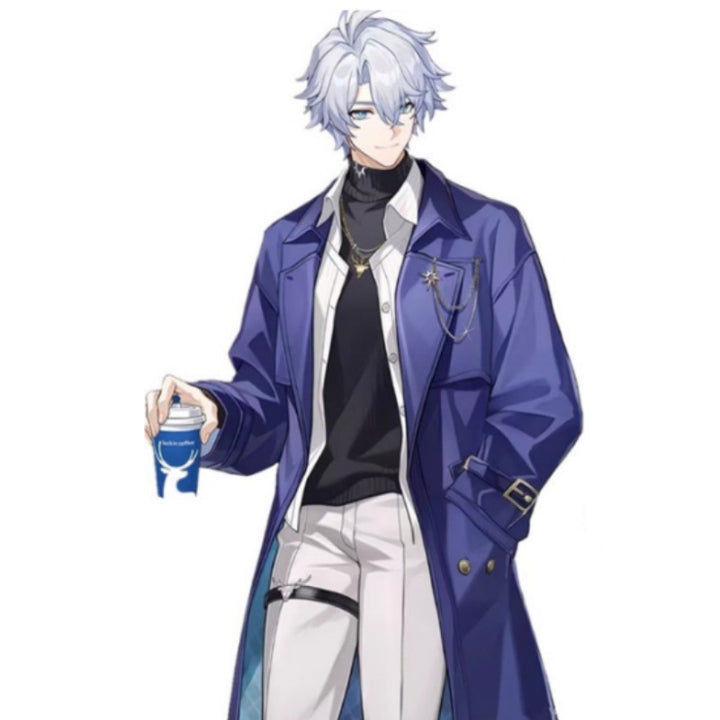 Men's Long Double-Breasted Trench Coat with Waist Belt, Epaulettes and Classic Shawl Collar Mune Fashion