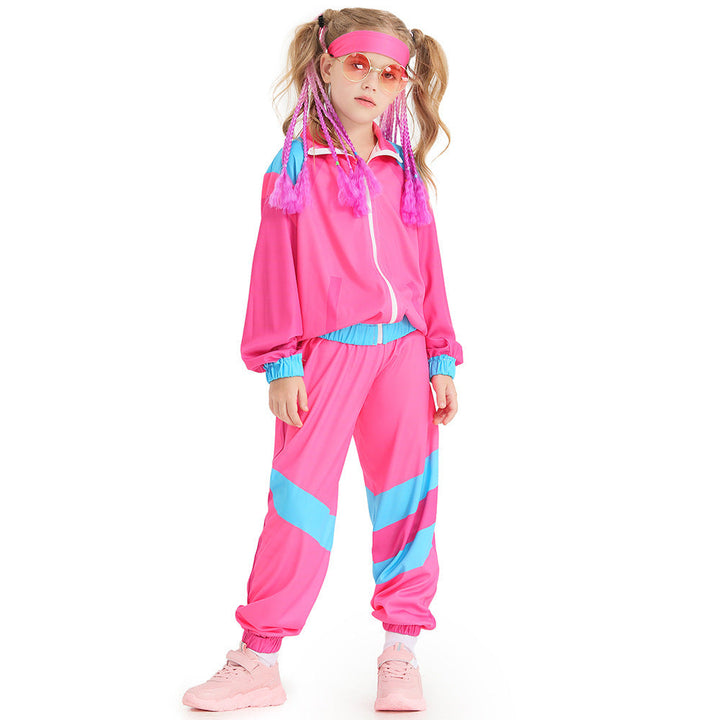 Girls sports suit with colorful accents and elastic details Mune Fashion