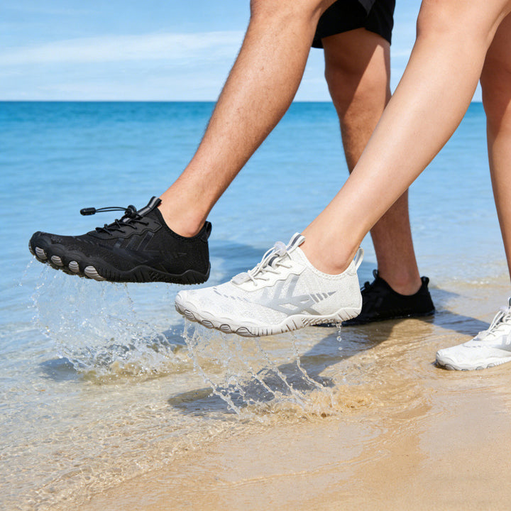Unisex nan ultralight aqua shoes with toe-close flex profile, non-slip rubber sole and quick-release closure Mune Fashion