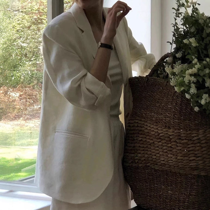 Ladies Elegant Linen Jacket Drune