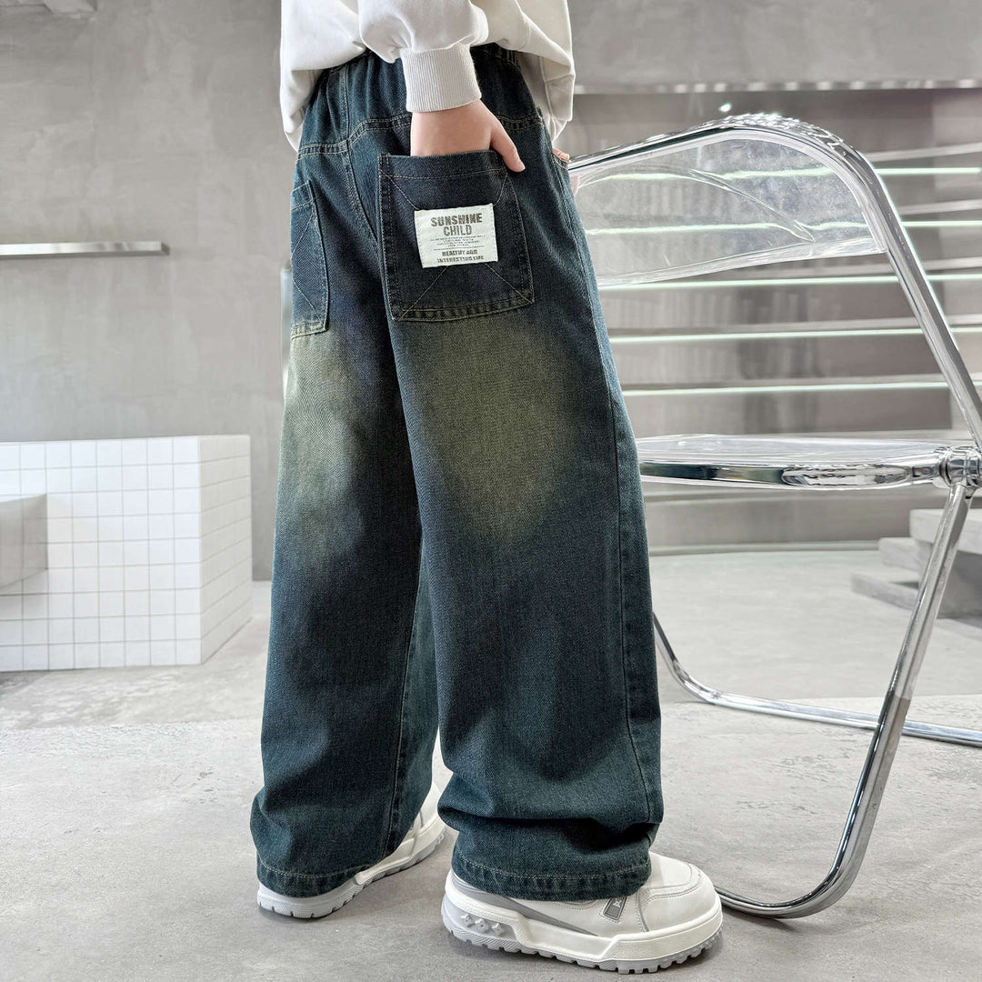 Unisex Wide Jeans with High Pockets Mune Fashion