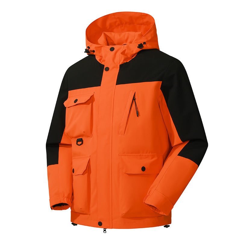 Men's technical outdoor parka with hood, water-repellent shell and multiple pockets Mune Fashion