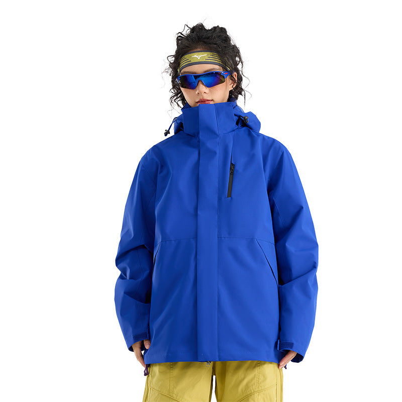 Women's Lightweight Waterproof Parka Hoodie Jacket with Sealed Seams and Drawstring Mune Fashion
