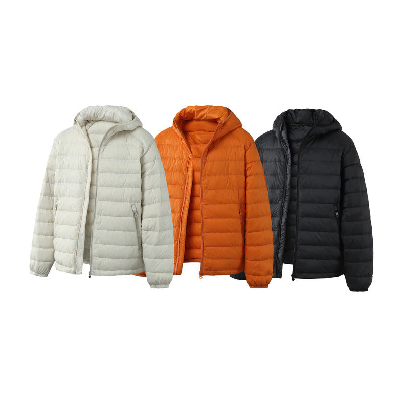 Unisex Ultralight Quilted Hooded Jacket with Thermal Insulation and Zipper Pockets Mune Fashion