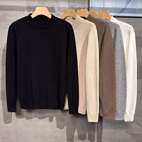Men Elegant Turtleneck Sweater Mune Fashion