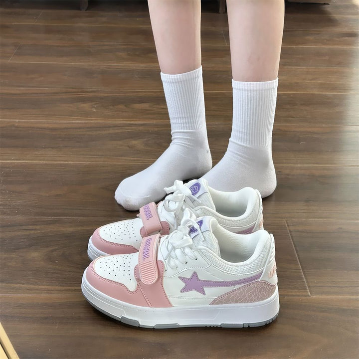 Women's sneakers with double Velcro fastening and breathable upper material structure Mune Fashion