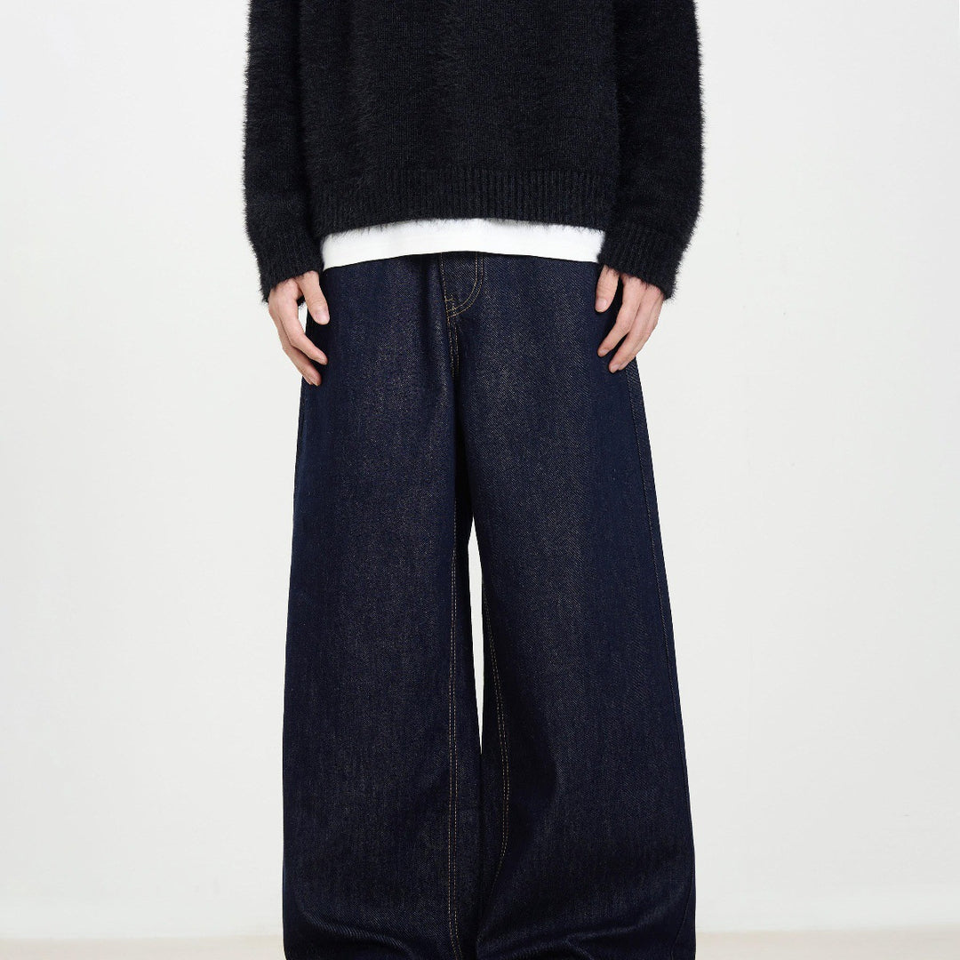 Women Wide Cut Denim Pants Mune Fashion